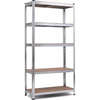 Dílenský regál Kovový skladový regál Medas Professional 150 x 75 x 30 cm, nosnost 175 kg na polici