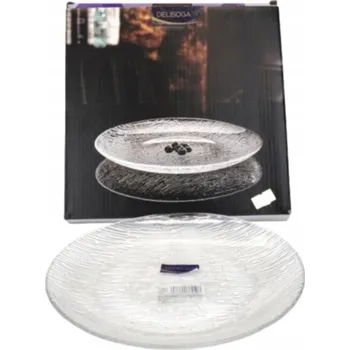 Talíř Skleněný tác talíř na ovoce 1 ks