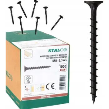 Vrták Šrouby do dřeva Stalco 3,5 x 25 mm, 1000 ks