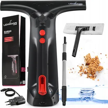 Vysavač na okno Čistič oken Lehmann 25 cm stěrka gumová příslušenství úklid oken