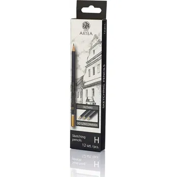Grafitová tužka Tužka bez gumy Astra tužky školní rýsovací grafitové tuhy pro skicování 10H 12 ks