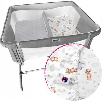 Prostěradlo Prostěradlo Next2me Twins Prostěradlo do postýlky pro DVOJČATA 1 KS Bavlněné