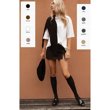 Dámské punčochy Dámske tenké podkolenky Marta 40 den - Uni / grafitová