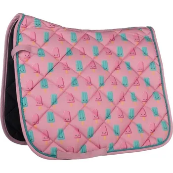 Drezurní podsedlová dečka HKM Naples magenta/aqua PDR