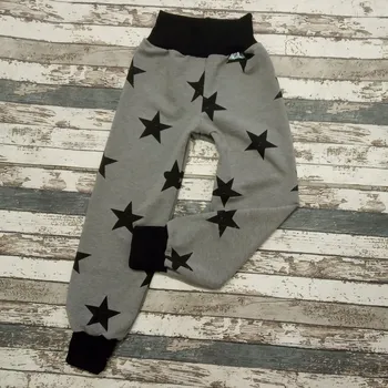 Yháček Rostoucí tepláčky Yháček, Hvězdy na tmavě šedém melíru Velikost: 62