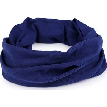 Šátek Šátek multifunkční pružný jednobarevný - 4 modrá tmavá