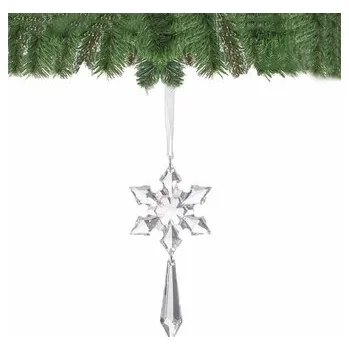 Vánoční ozdoba - Křišťálová vločka 13cm