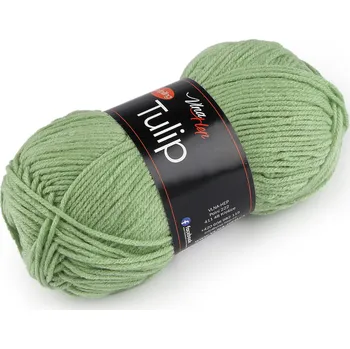 Pletací příze Tulip 100 g, barva 33 (410304) zelená sv.