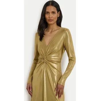 Dámské oblečení LAUREN RALPH LAUREN Večerní šaty 253979967001 Zlatá Slim Fit 8