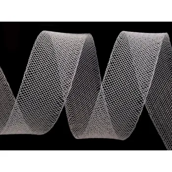 Modistická krinolína na vyztužení šatů a výrobu fascinátorů šíře 2,5 cm