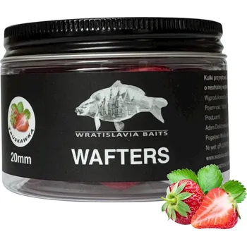 Boilies Nástrahové kuličky WAFTERS JAHODA 20mm Wratislavia Baits