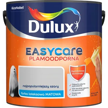 barva na zeď Dulux Latexová Barva na zeď 2,5 l Nejoblíbenější šedá matná