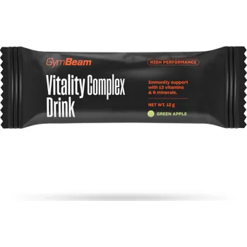Fitness strava Vzorek Vitality Complex Drink - GymBeam zelené jablko 600 x 12 g