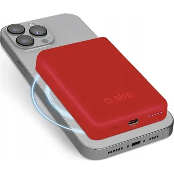 Powerbanka Powerbank SBS 5000 mAh červený