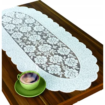 ubrus Bílý běhoun na stůl 110 x 45 cm