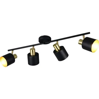 Trio T868800480 bodové stropní svítidlo EVA | 10W E14 | černá | zlatá + K nákupu nad 3000 Kč dárek zdarma