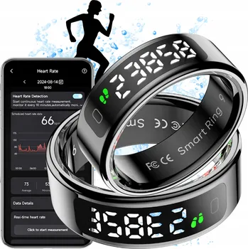 Chytrý prsten Colmi R12 černý 22,4 mm velikost 13 LED HR SpO2 spánek 1ATM