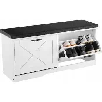 Botník Botník Vevor 100 x 47,5 x 30,5 cm bílá, černá