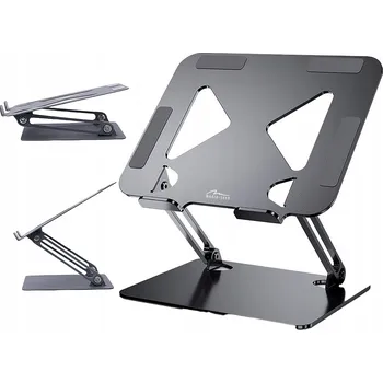 ERGONOMICKÝ SKLÁDACÍ STOJAN POD NOTEBOOK 10-17 PALCŮ, NASTAVITELNÝ, ODOLNÝ