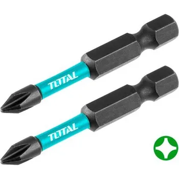 Bit Nározové šroubovací bity, s2, ph2, 50mm, industrial TOTAL TACIM71PH250