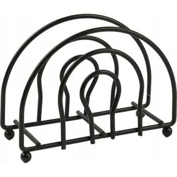 Obraz Hnědý kovový ubrousek na stůl 12,5x8,5x4,5 cm, dekorace na stůl