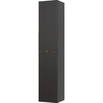 Šatní skříň Moderní Koupelnová Skříňka 170 cm Černá Matná/Dub Craft MDF