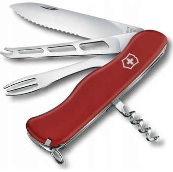 Multifunkční nůž Nůž Victorinox Cheese Master 0.8313.W 111 mm, s čepelí na sýr a vidličkou
