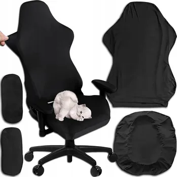 Napínací potah Potah na křeslo MEMFLOW černý