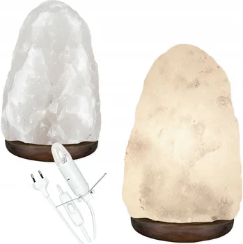 Lampička Solná lampa BÍLÁ 3-5 kg Himalájská sůl ionizátor čistička vzduchu