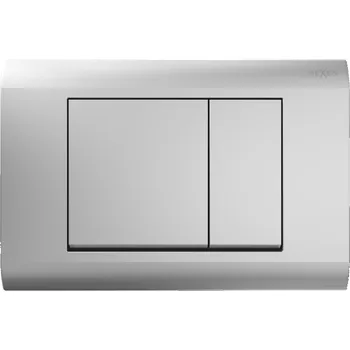 Splachovací tlačítko Mexen Fenix 01 splachovací tlačítko, matný chrom - 600102 Splachovací tlačítka