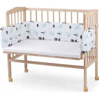 Dětská postýlka Dřevěná postýlka Waldin 55 x 90 cm béžová