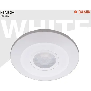 Pohybové čidlo DAMIK PIR senzor nástěnný Finch 360° 2000W bílý
