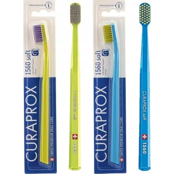 Zubní kartáček SADA MANUÁLNÍCH KARTÁČEK NA ZUBY CURAPROX CS 1560 SOFT 2 KUSY