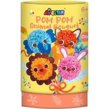 Obraz Kytice z pomponů - Zvířátka