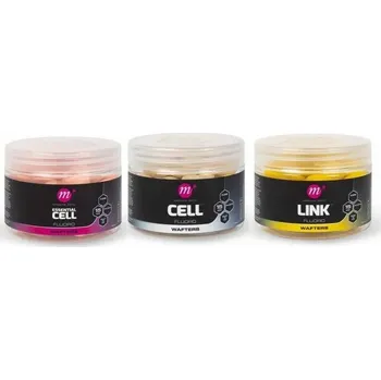 Boilies Mainline Fluoro Wafters 15mm Link, růžová barva