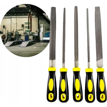 Sada 5x PILNÍK 8palců 105-105-120 Hrubý pilník Rašple na kov 200mm