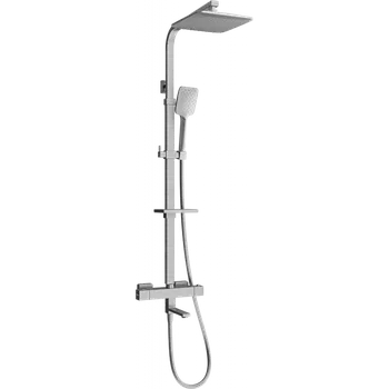 Sprchový set Mexen CQ62 vanová a sprchová souprava s dešťovou sprchou a termostatickou baterií, grafit - 779106295-66 Nástěnné vanové systémy