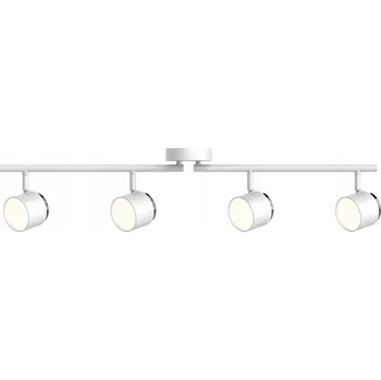 Nástěnné svítidlo LAMPA KUBIK 4x LED SPOT LIŠTA DO ŠATNÍKU bílá