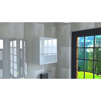 Komoda Závěsná skříňka ZUZIA 1P 20/56 Bílá Lesk