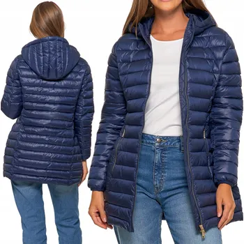 Dámská softshellová bunda Dámská přechodná péřová bunda S KAPUCÍ , prošívaná MORAJ tmavě modrá, RL