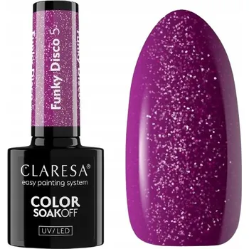 Lak na nehty HYBRIDNÍ TŘPYTIVÝ TMAVĚ FIALOVÝ