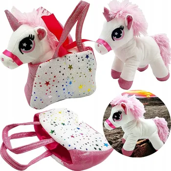 plyšák JEDNOROŽEC plyšák KONÍK SADA V KABELCE