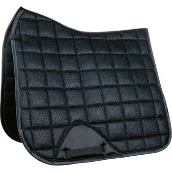 Drezurní podsedlová dečka HKM Glitter Mesh black PDR