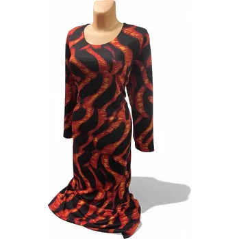 Dámské šaty Silnější šaty ORA, Barva Černá, Velikost XXXL 54, Materiál 88%Vs 6%Pa 6%Pu