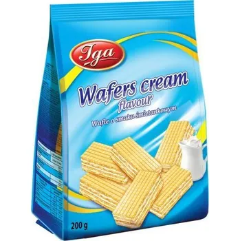 Cukrovinka Iga oplatky plněné smetanový krémem 200g