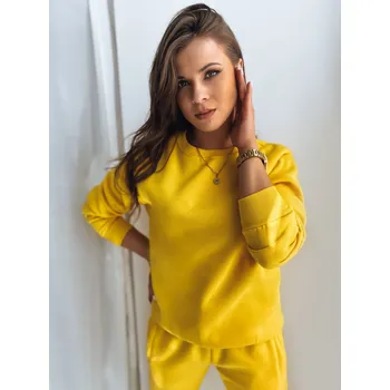 Dámská mikina Žlutá mikina bez kapuce FASHION II BY0780z Velikost: L
