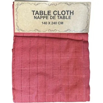 ubrus Červený bavlněný ubrus 140x240 cm