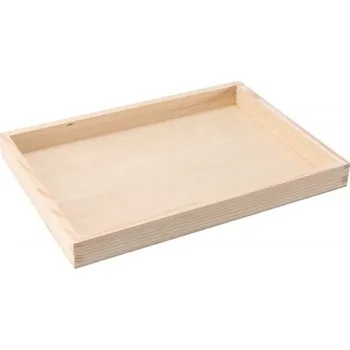 ČistéDřevo Dřevěný podnos obdélníkový 35×25×3cm