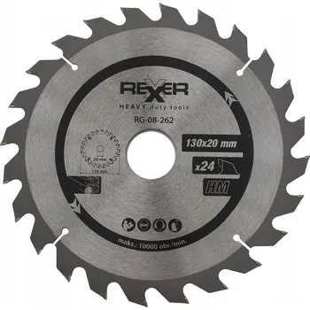 Pilový kotouč Řezací kotouč na dřevo Rexxer RG-08-262 130x20 mm 24Z