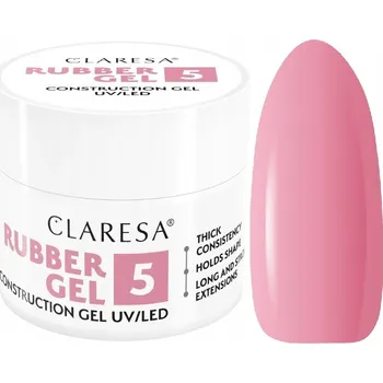 Lak na nehty CLARESA RUBBER GEL STAVEBNÍ GEL S TIXOTROPIÍ - 5 - 12 g